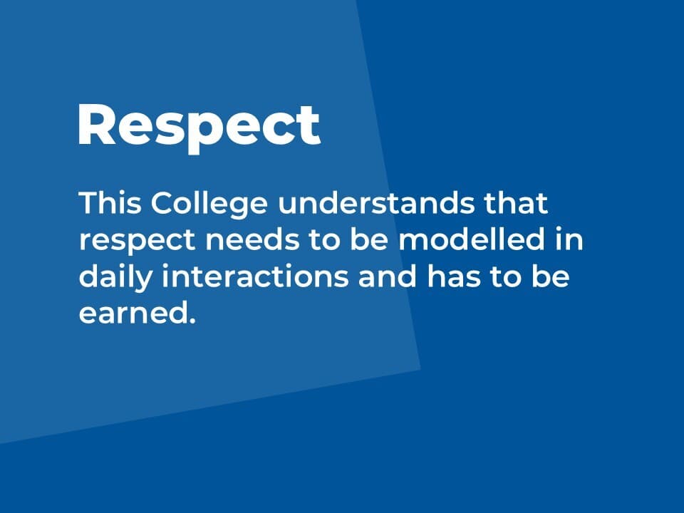 Value 3 - Respect