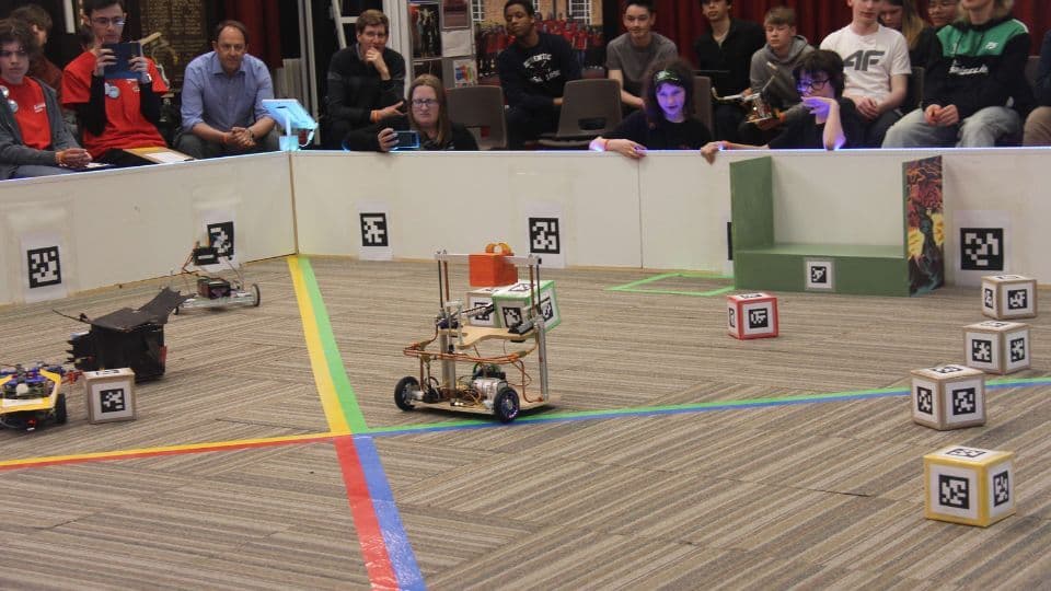 Robocon 2025 robots in the arena
