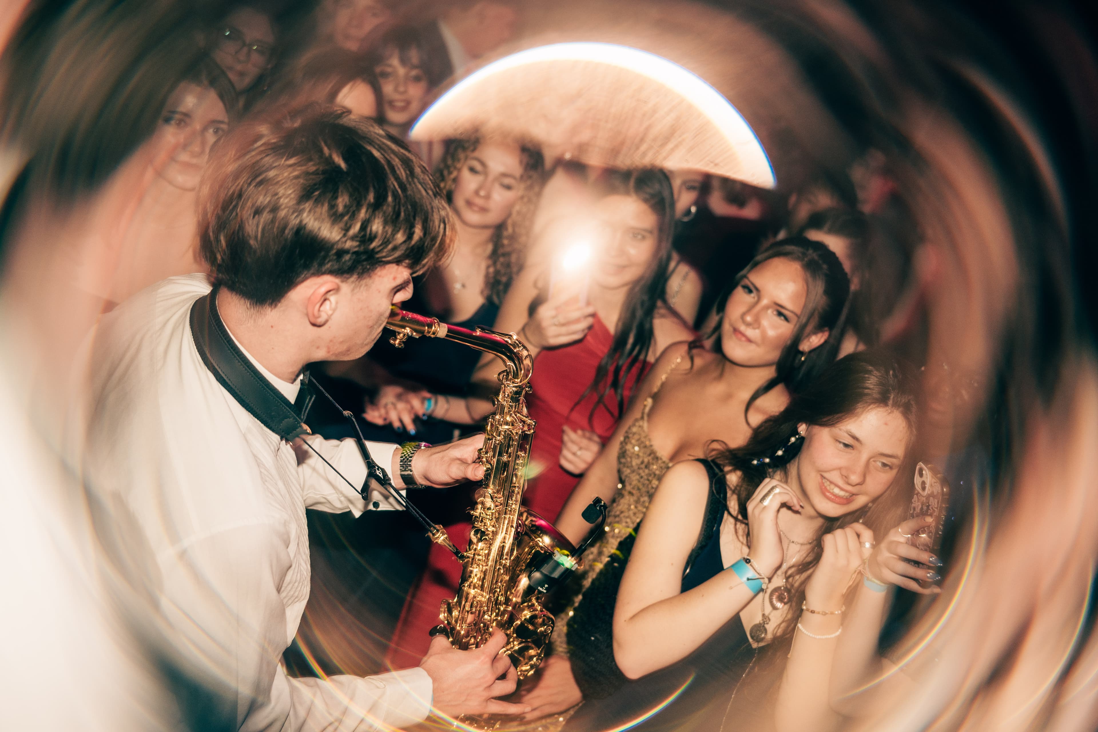 HRSFC Winter Ball VascoSax with dancers