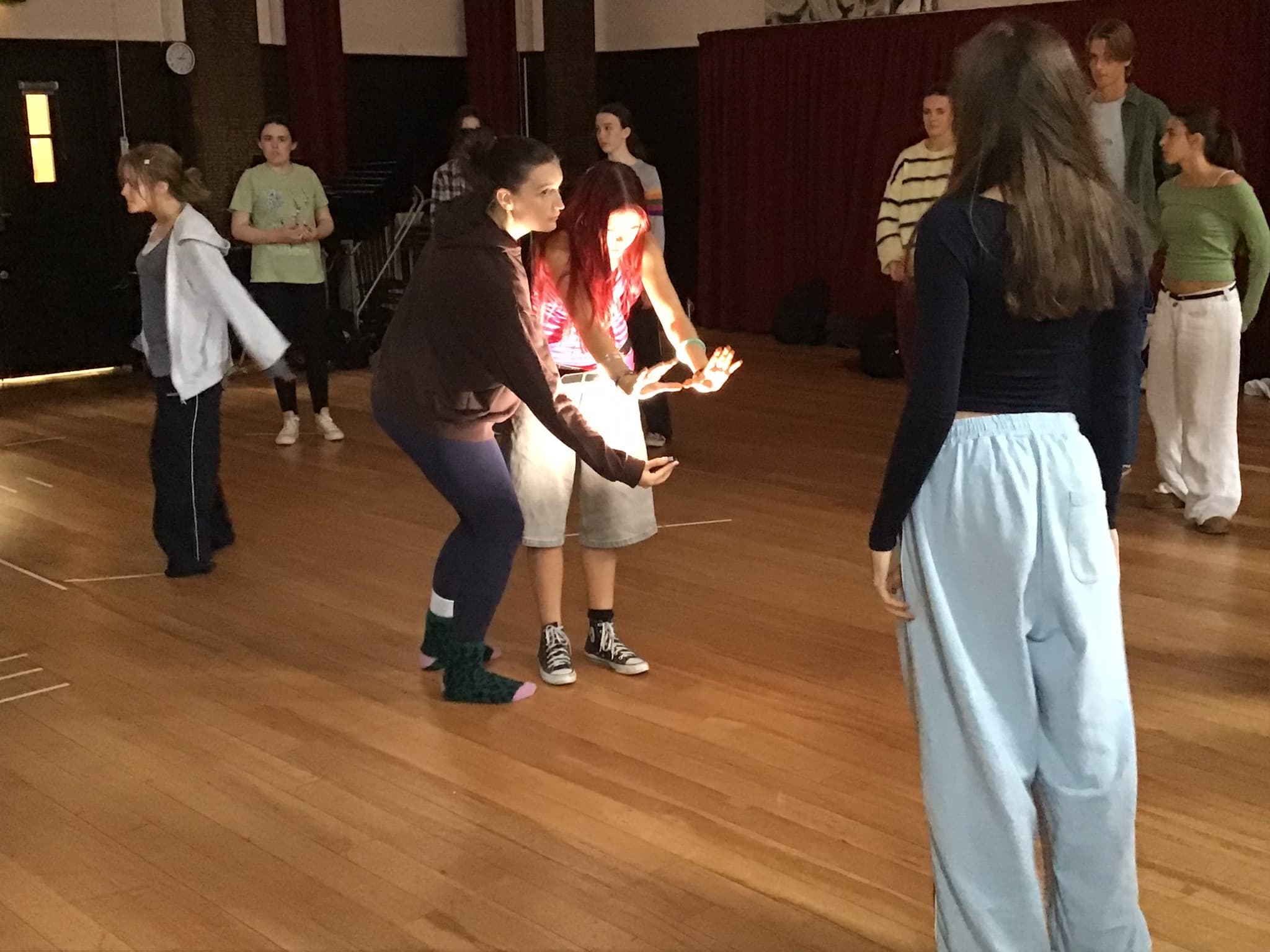 Students enjoying the drama workshop, Oct 2026