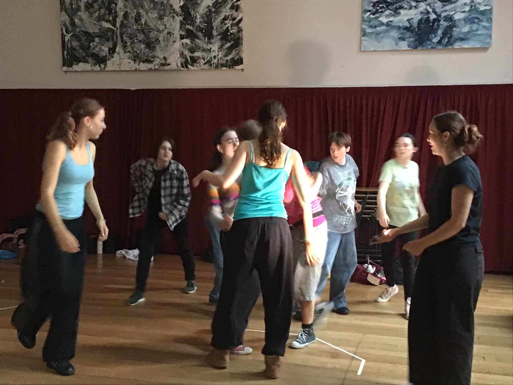 Students enjoying the drama workshop, Oct 2026