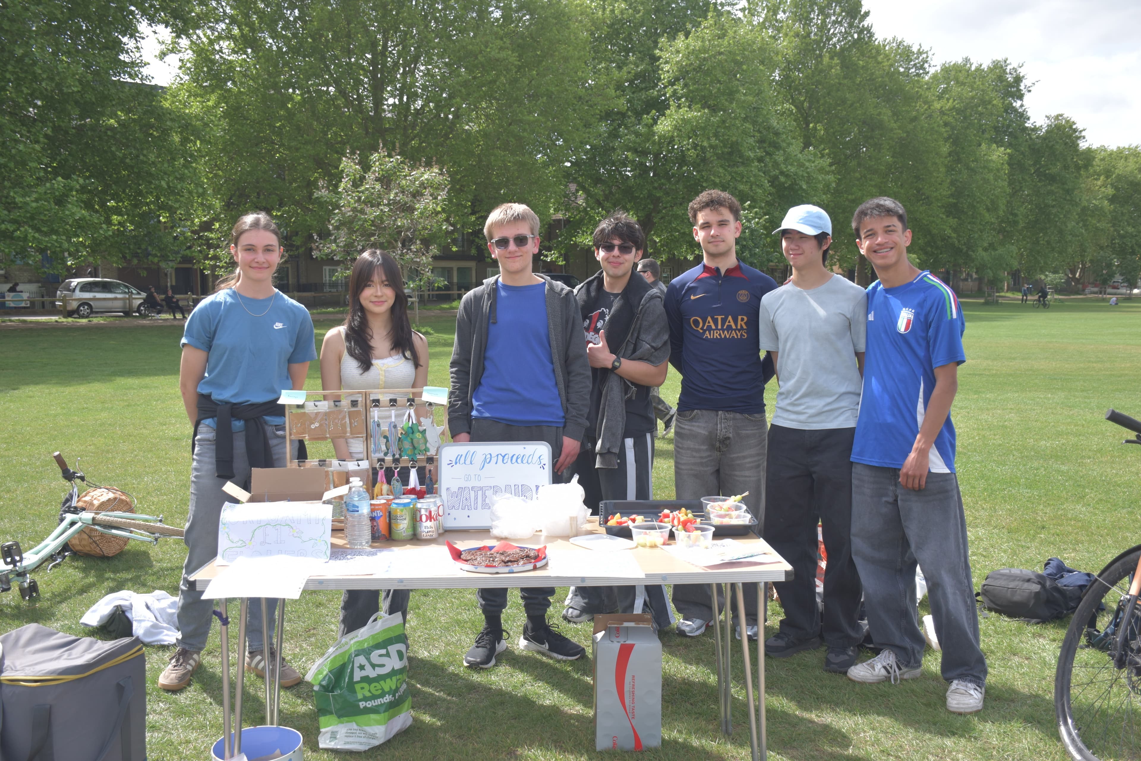 fundraisers on parkers piece - social action week