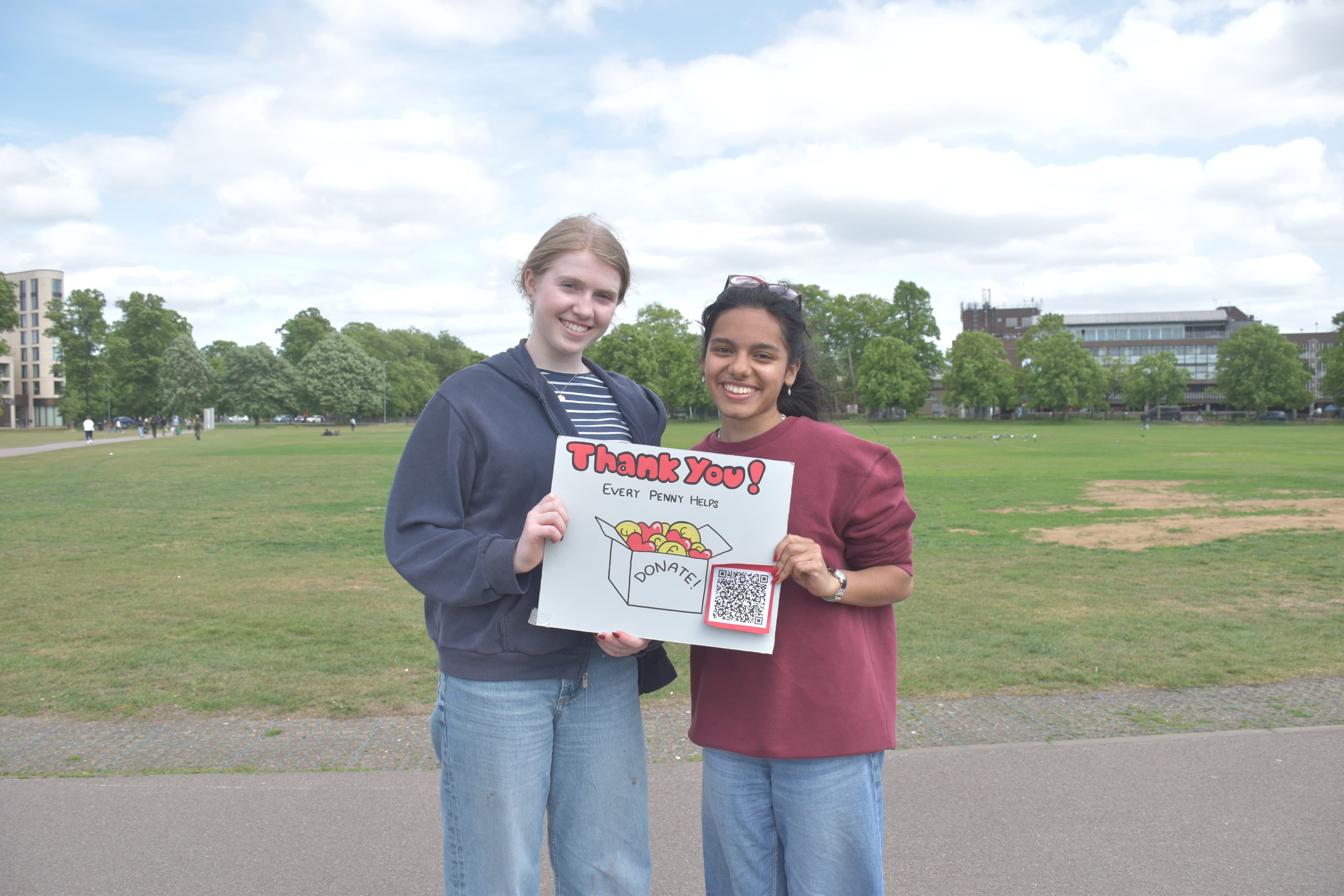 fundraisers on parkers piece - social action week 2026