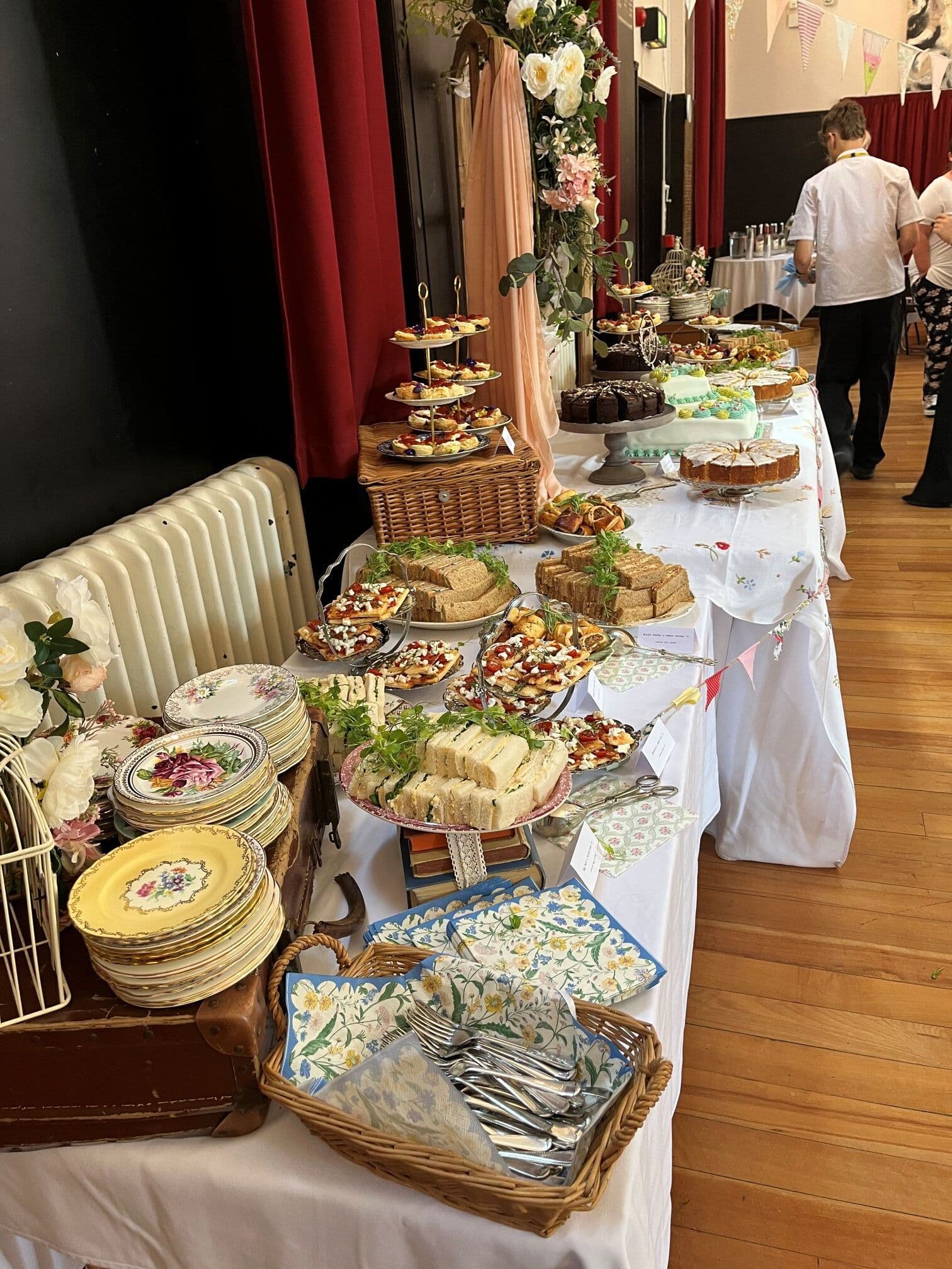 Puddini afternoon tea spread at Jo's farewell