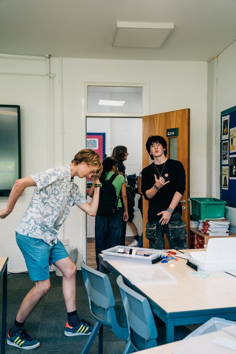 Students at Societies Street