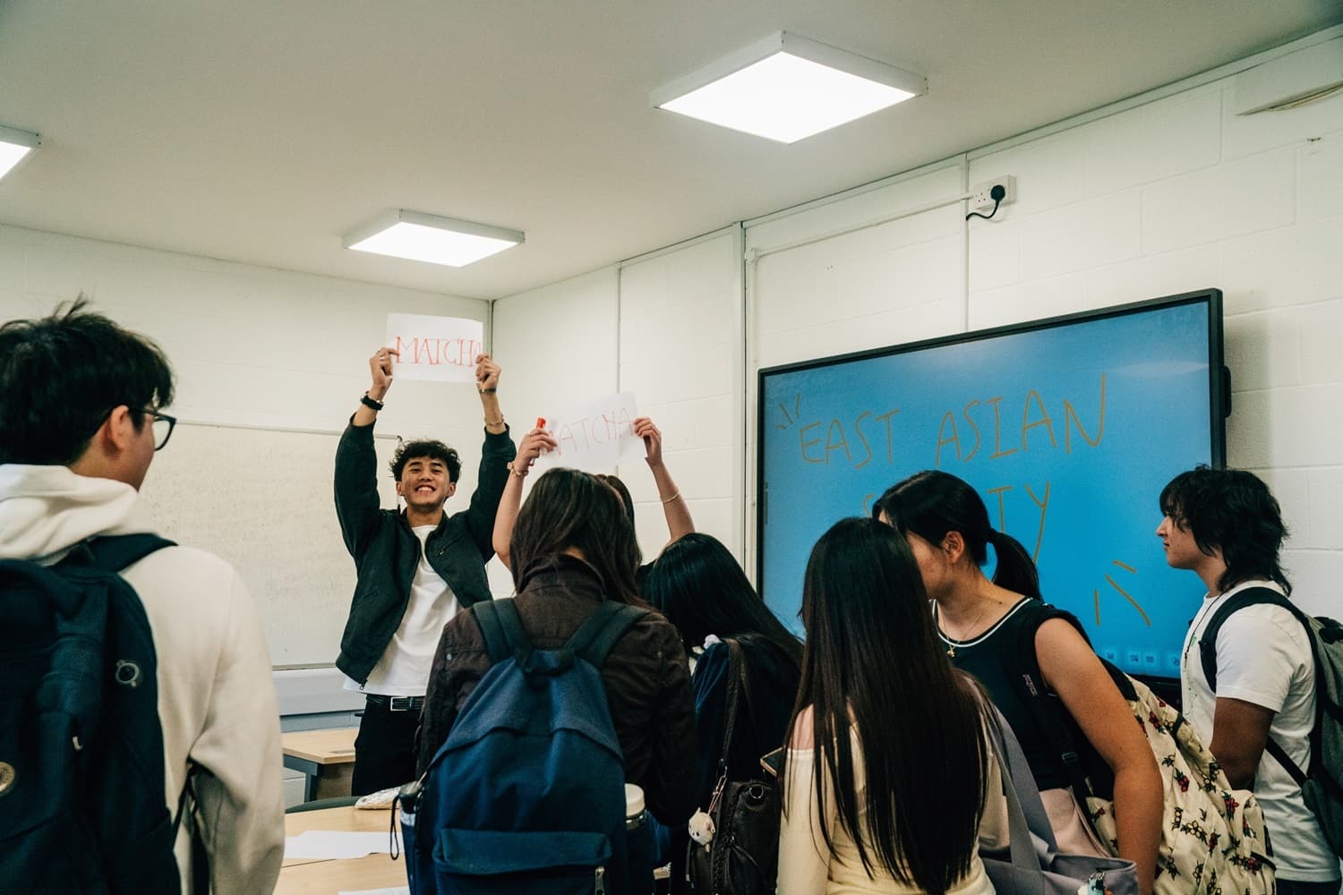 Students at Societies Street