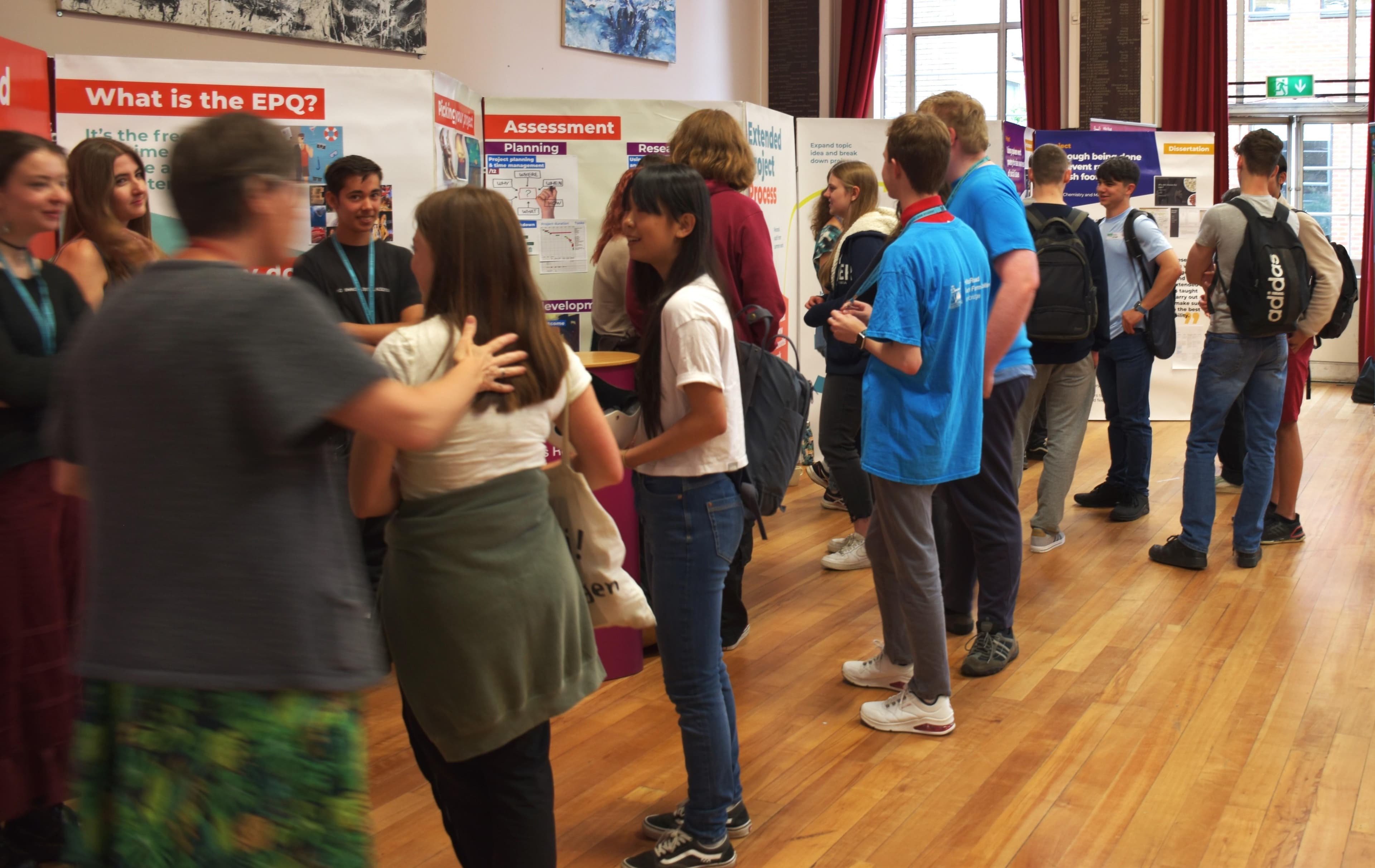 Students at event