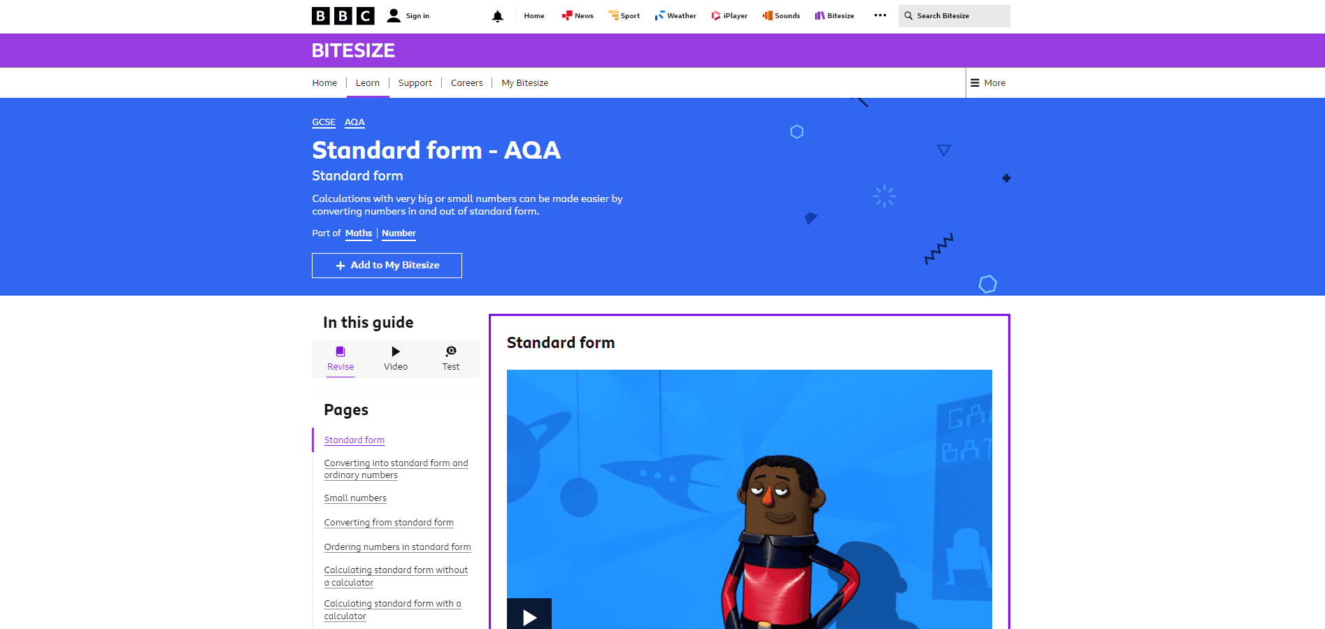 Standard Form