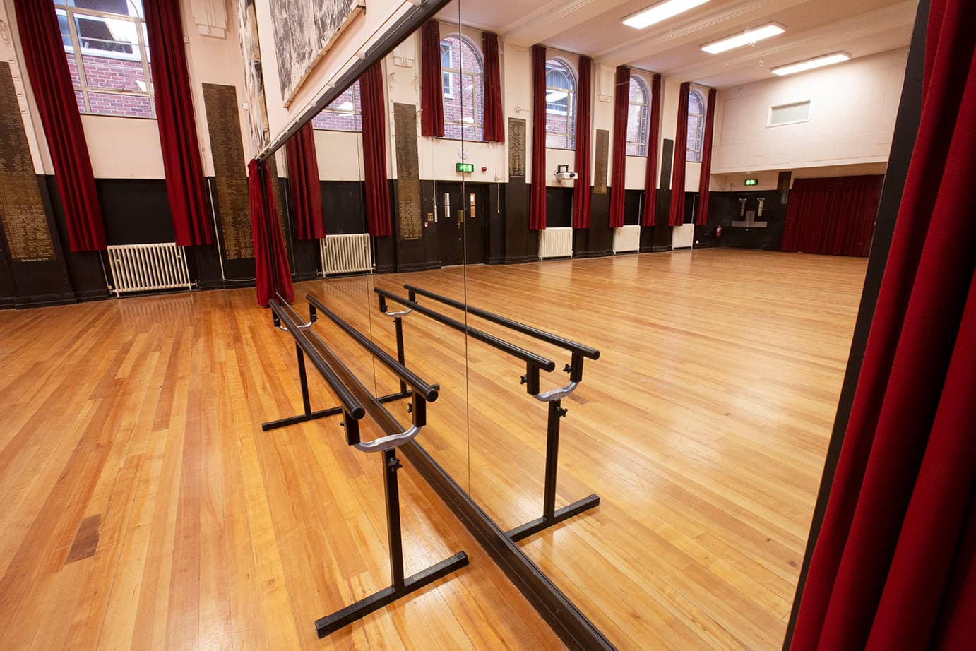 View of the mirrors in the Hall