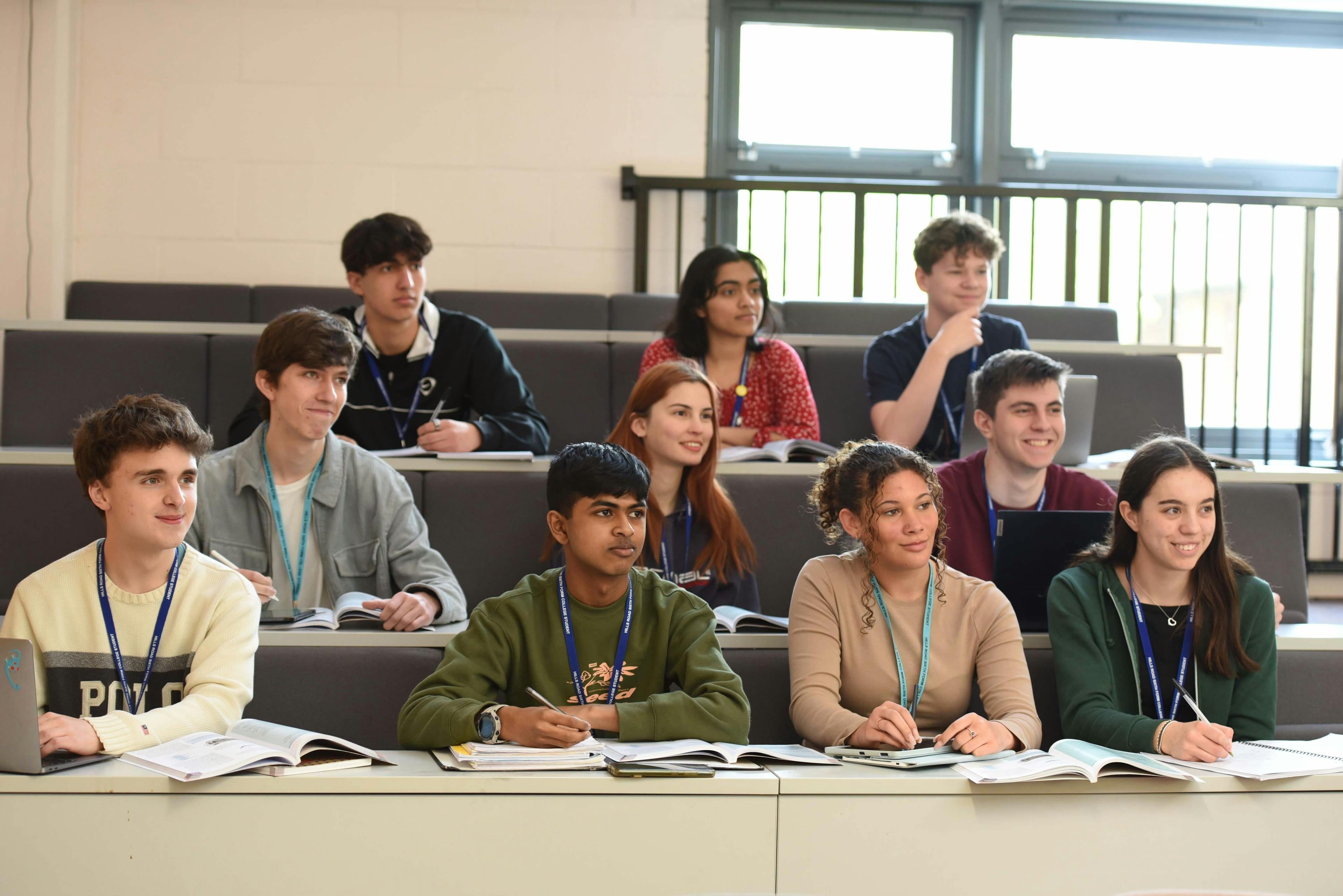 Group of students in lecture theatre