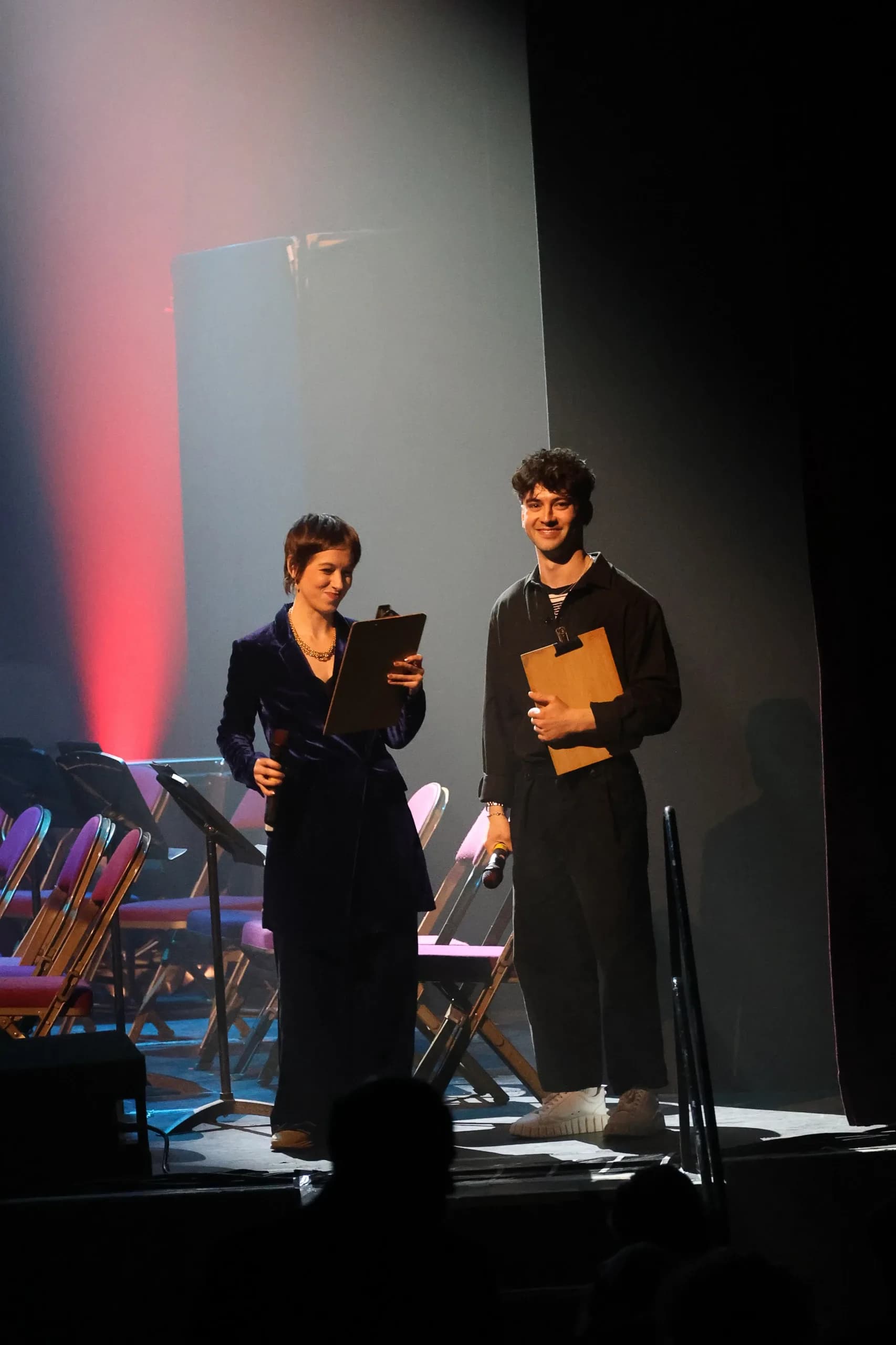 Hosts SuRie and Benedict