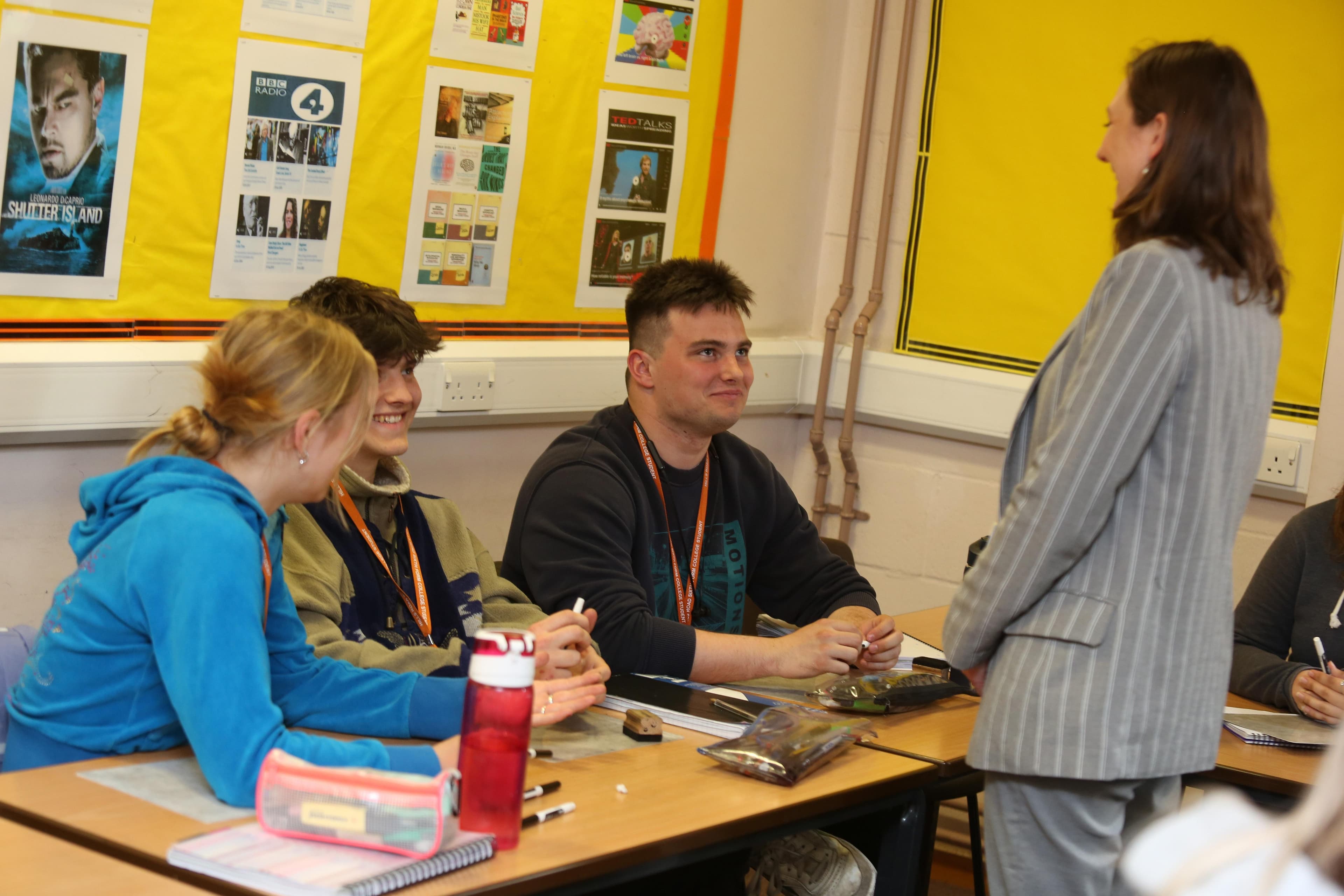 Student and teacher discussion